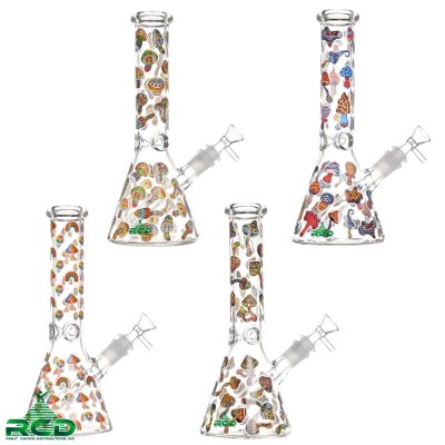 WATER PIPE BEAKER GLOW IN DARK WP12091